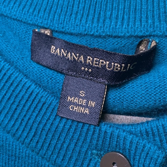 Banana Republic teal cardigan size small - Picture 2 of 8